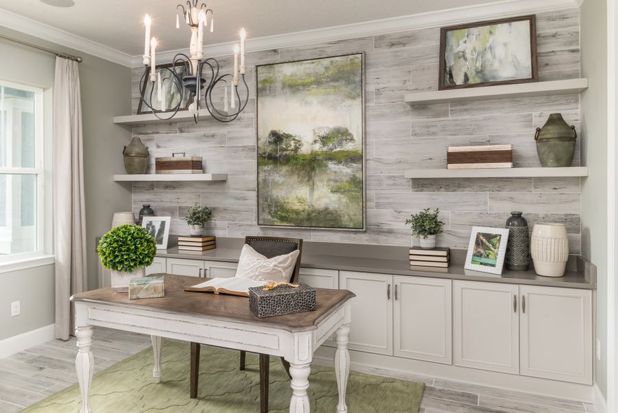 Furnished interior in a model home at The Cove at West Port in Port Charlotte (Image 50). Furnished interior in a model home at The Cove at West Port in Port Charlotte (Image 50).