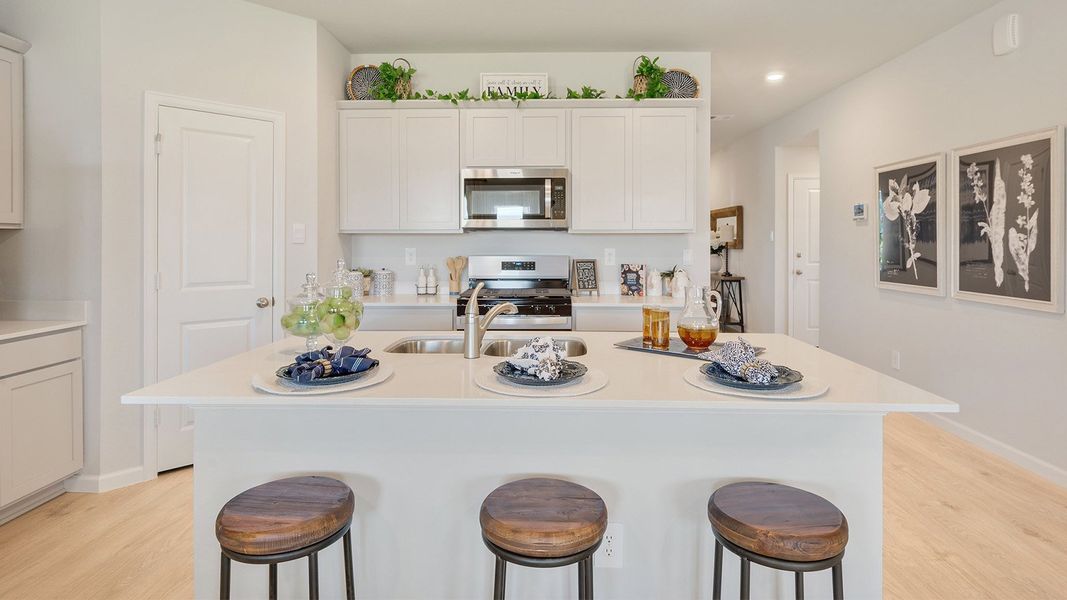 Furnished interior in a model home at Liberty Village in Brenham (Image 11).