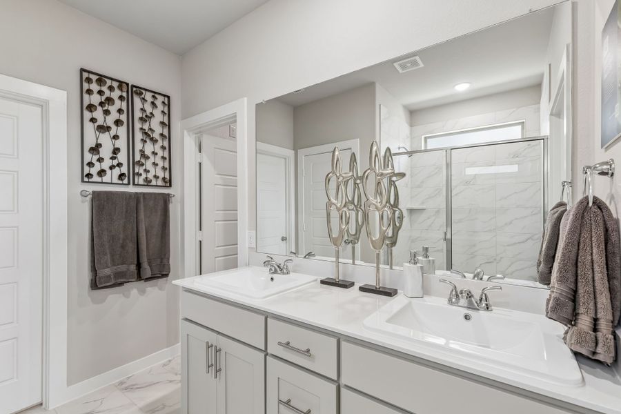 Furnished interior in a model home at Ventana in Fort Worth (Image 24).