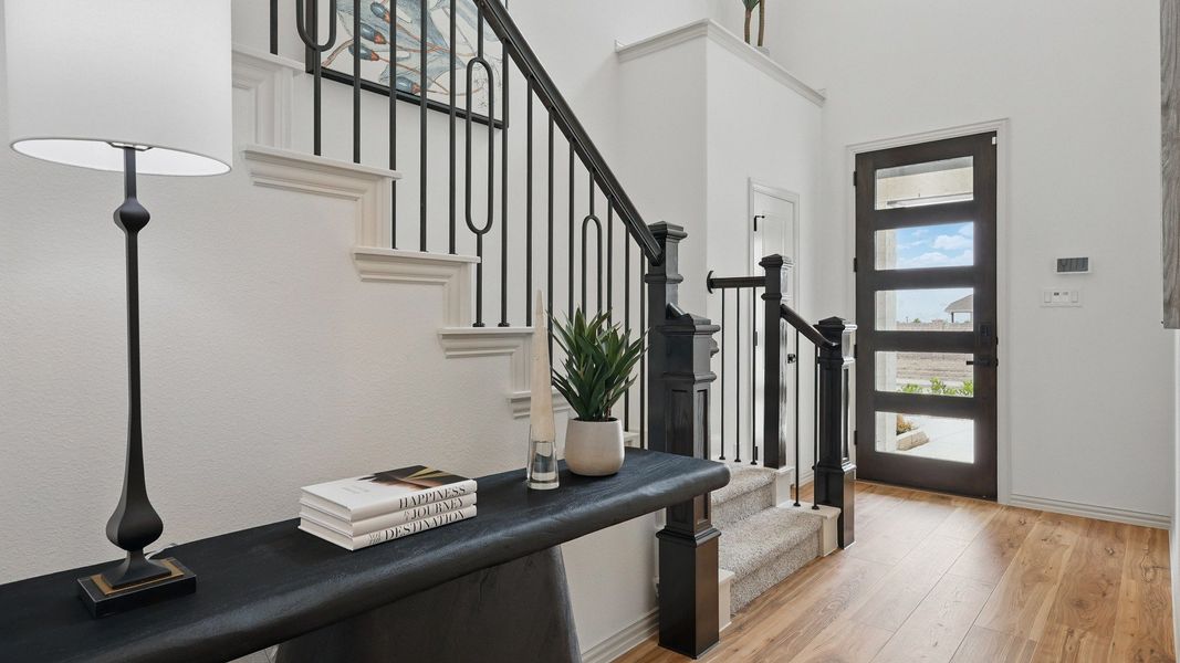 Furnished interior in a model home at Westridge Journey in McKinney (Image 5).