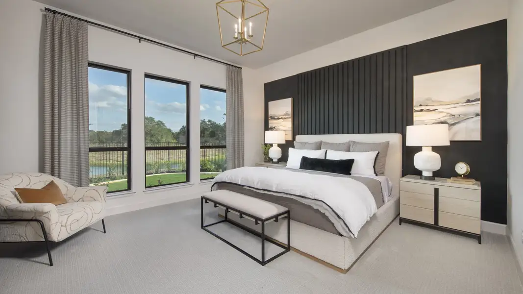 Furnished interior in a model home at Juniper Springs 45' in Lockhart (Image 9).