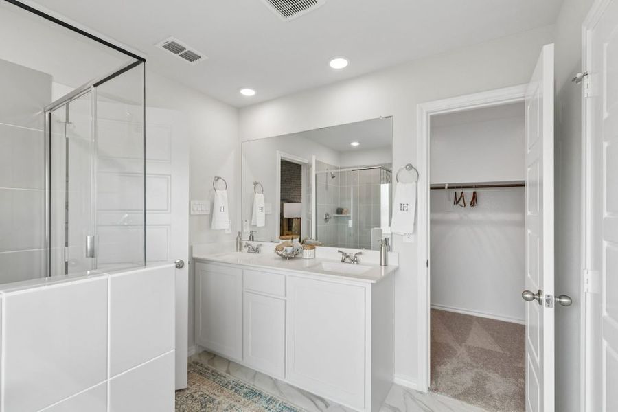 Furnished interior in a model home at Terra Vella in Haslet (Image 22).