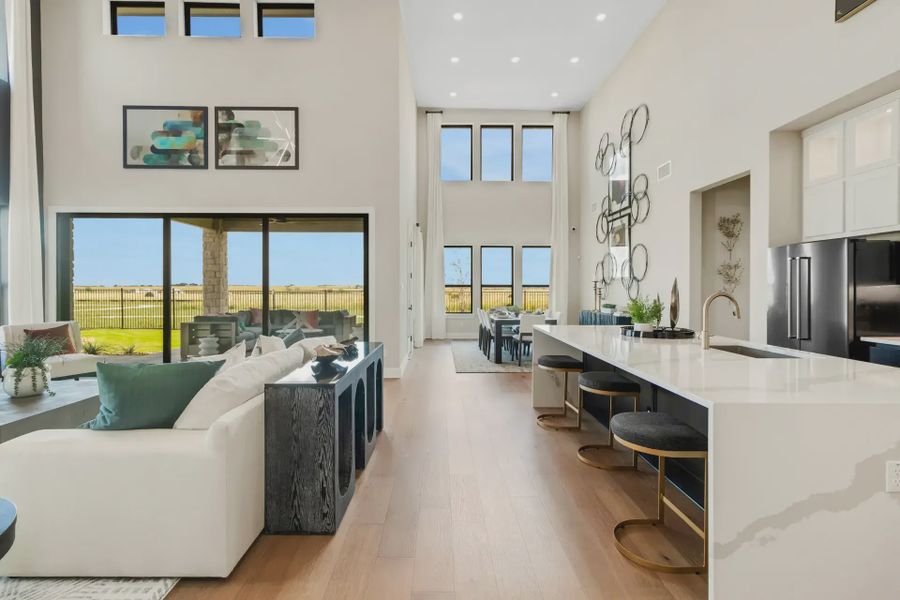 Furnished interior in a model home at Highland Crossing in Celina (Image 7).