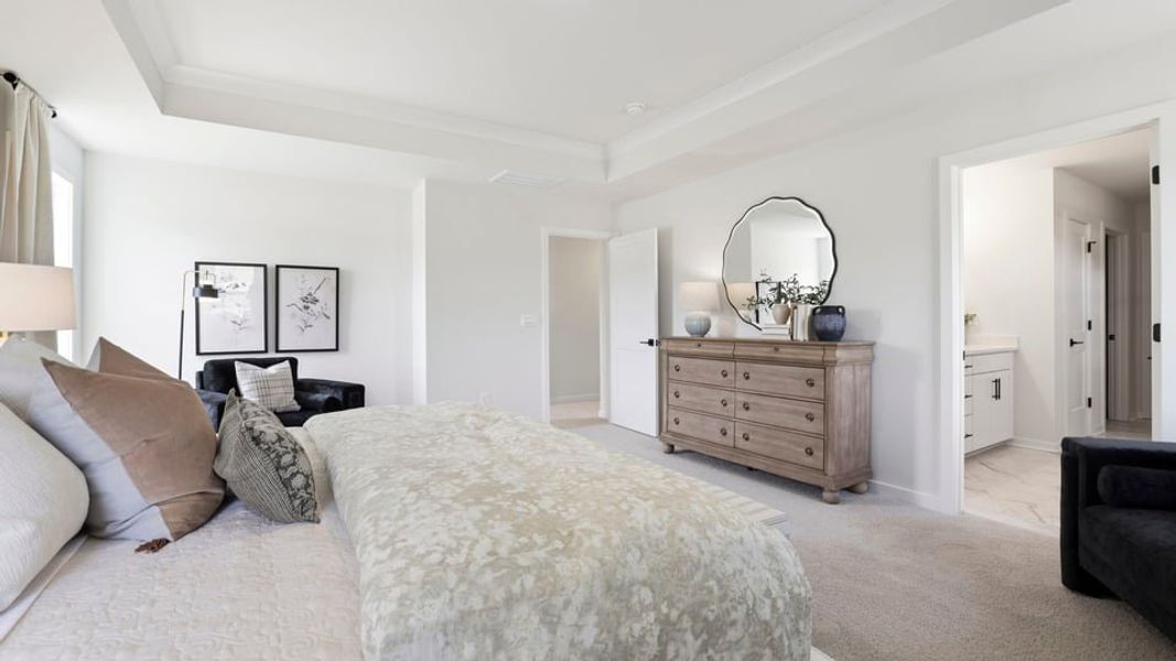 Furnished interior in a model home at Sycamore Cove in Woodruff (Image 32).