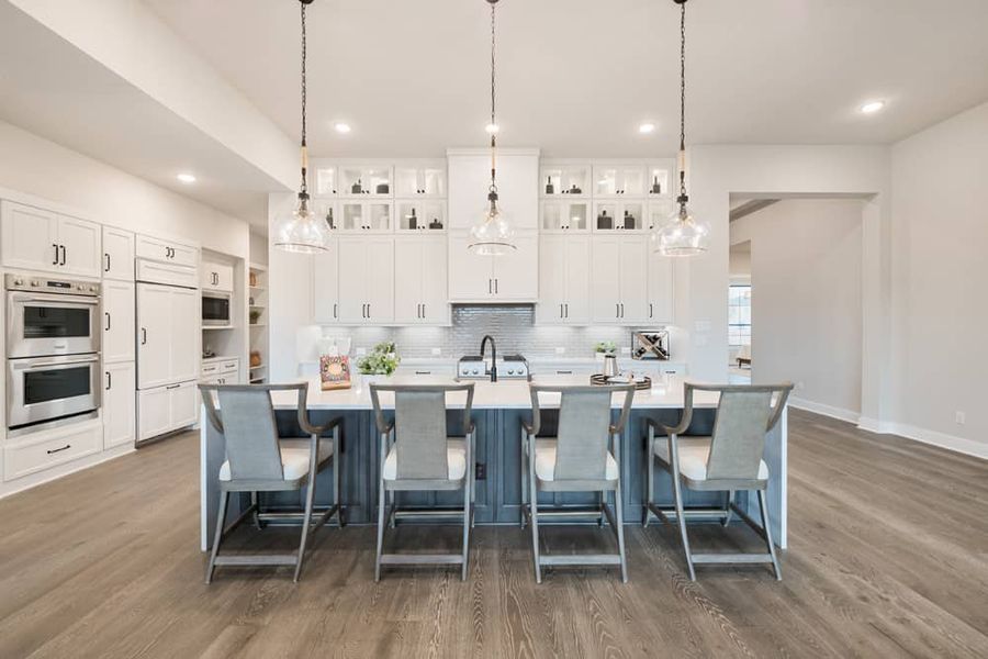 Furnished interior in a model home at Cross Creek Ranch in Fulshear (Image 10).