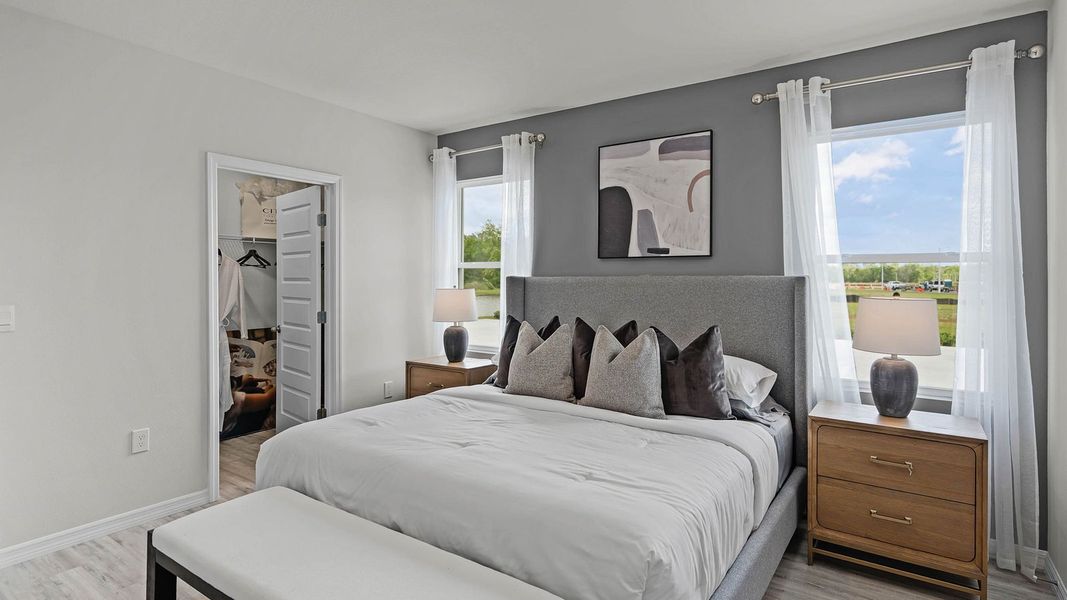 Furnished interior in a model home at Millstone in Lakeland (Image 6).