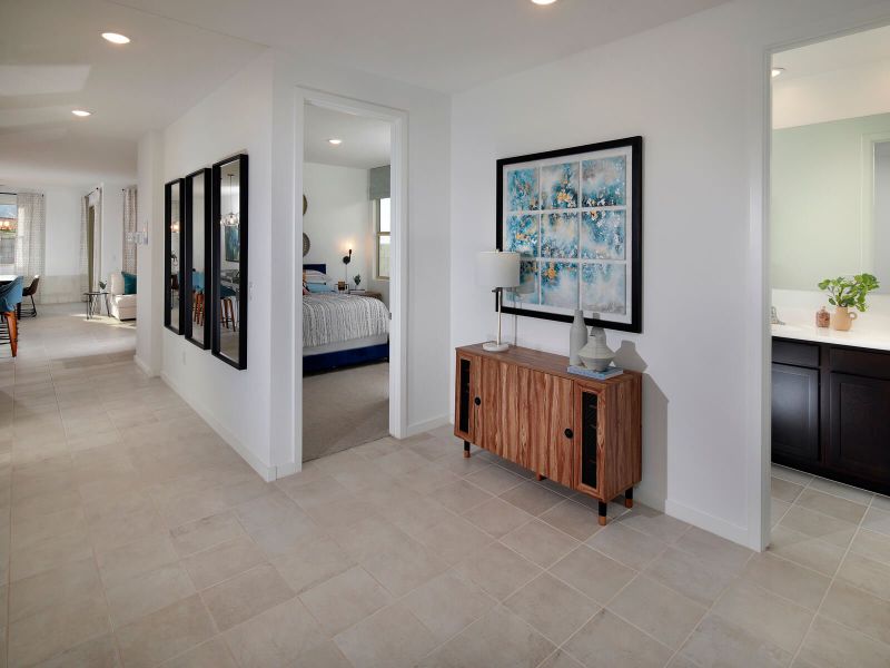 Furnished interior in a model home at San Tan Groves - Classic Series in San Tan Valley (Image 9).