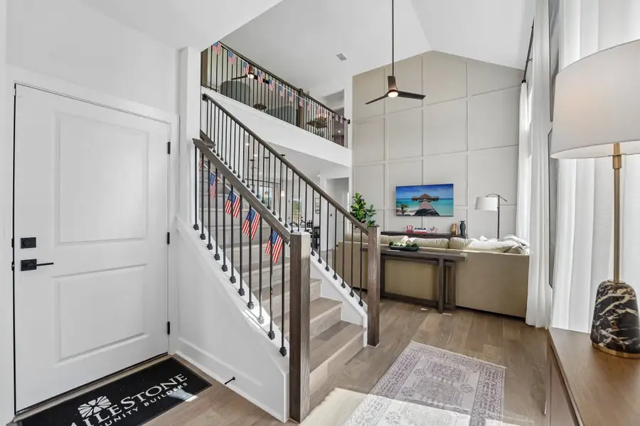 Furnished interior in a model home at Saddle Ridge at Wildhorse Ranch in Manor (Image 6).