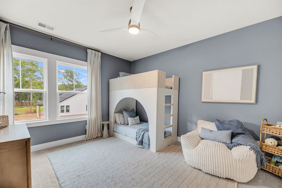 Furnished interior in a model home at Indigo Place in North Charleston (Image 13).