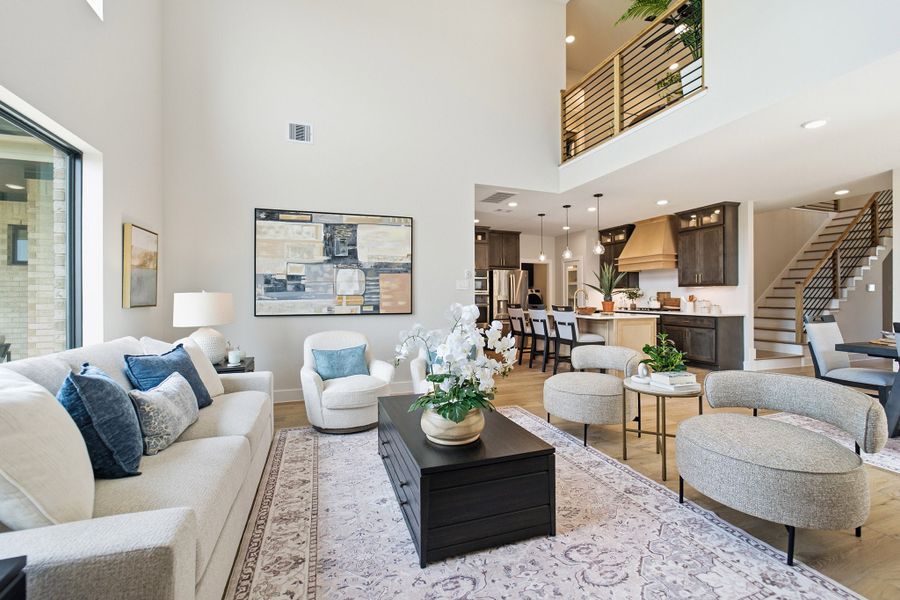 Furnished interior in a model home at Grand Magnolia in Waller (Image 23).