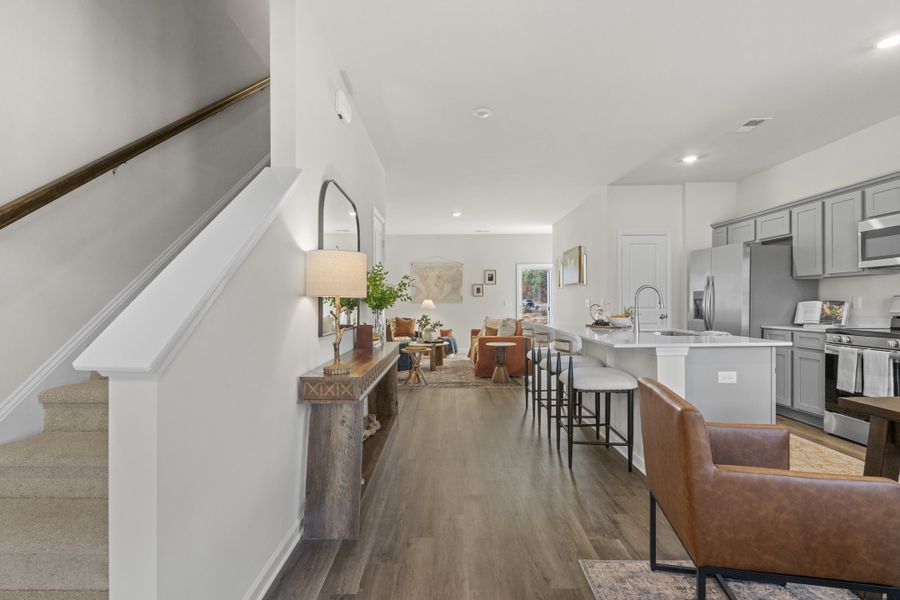 Furnished interior in a model home at Cypress Point in Graniteville (Image 7).