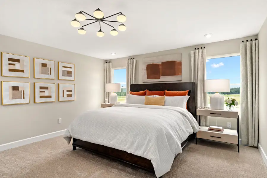 Furnished interior in a model home at Rainwood in Clermont (Image 14).