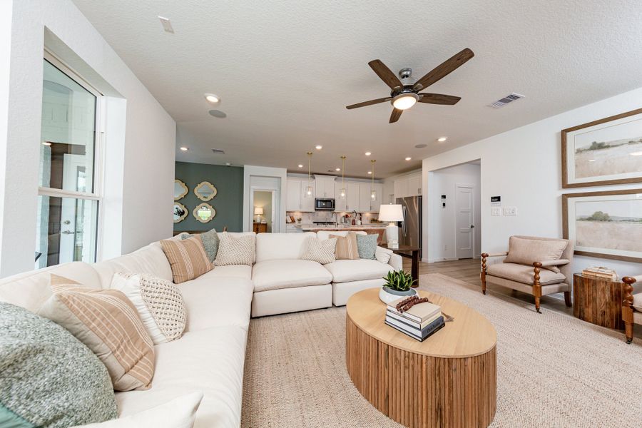 Furnished interior in a model home at Laurel Landing in Alvin (Image 4).