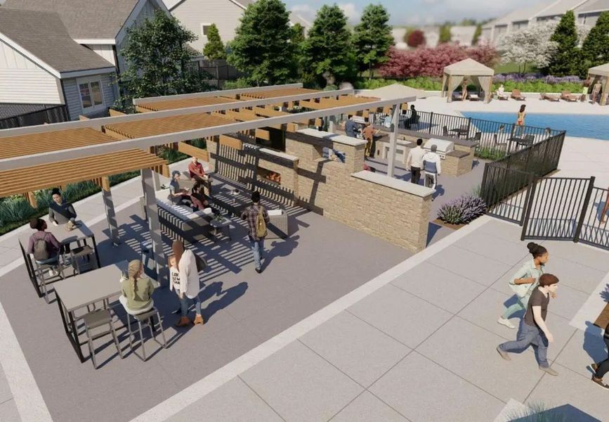 Image 6 of the Crescent Mills master-planned community in Clayton, NC.