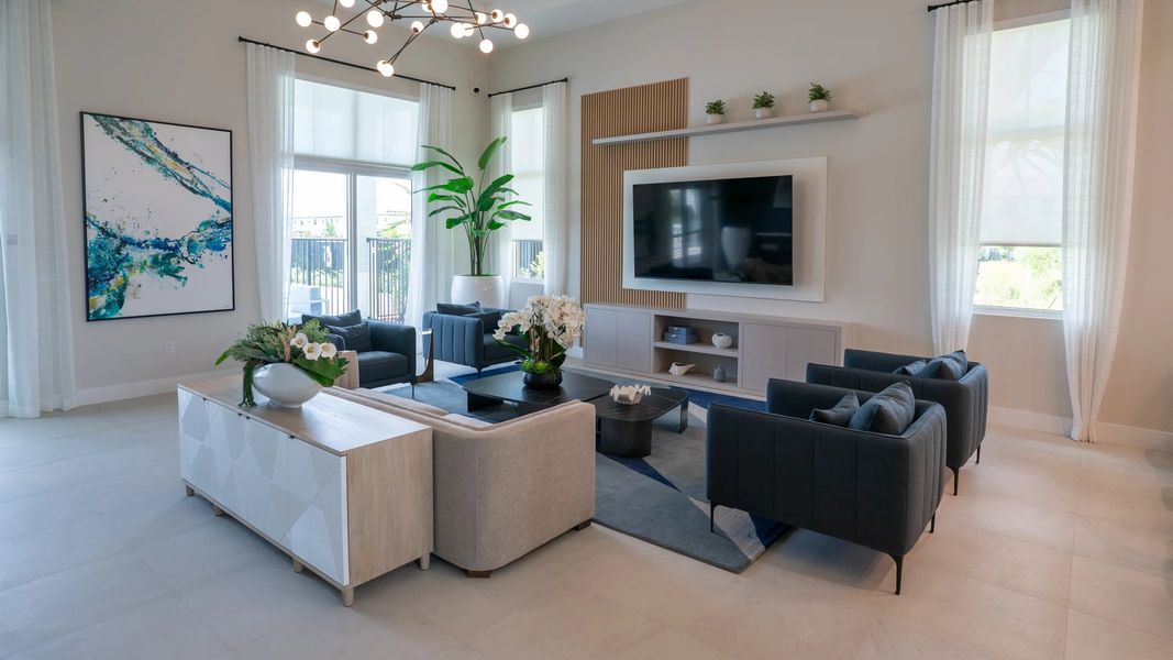 Alternate view of clubhouse gathering area