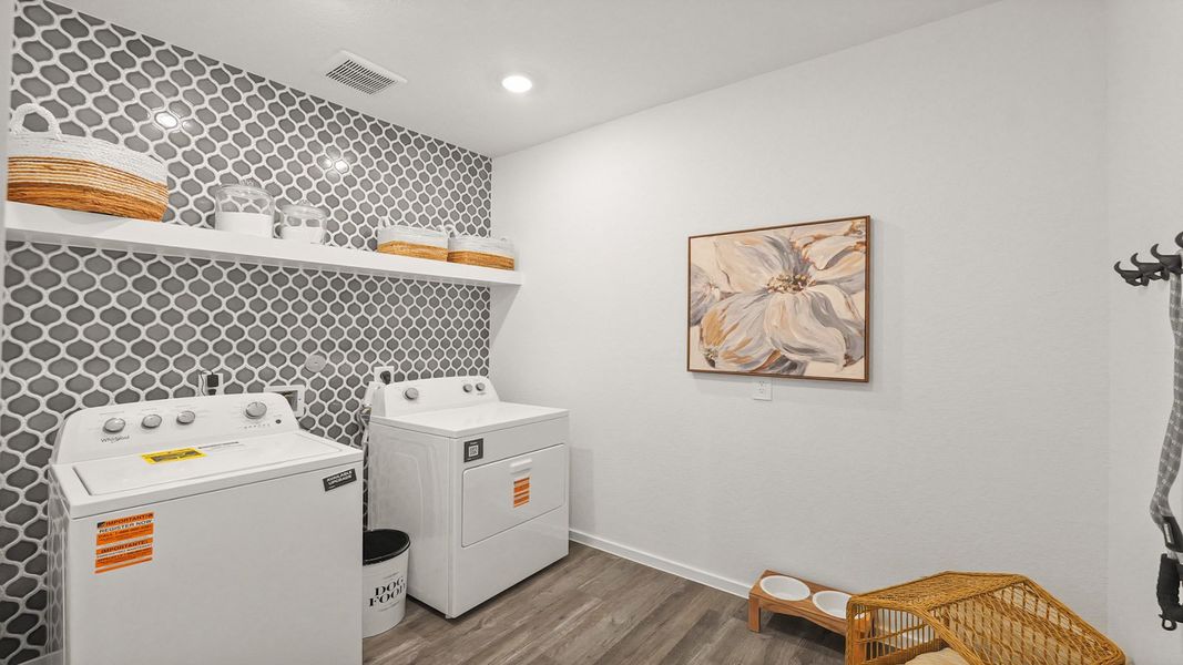 Furnished interior in a model home at Medina in Dayton (Image 20).