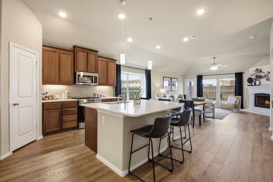 Furnished interior in a model home at Hunters Ridge in Crowley (Image 8).