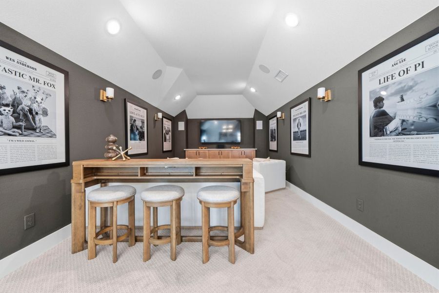 Furnished interior in a model home at Chaparral Park in Oak Point (Image 48).