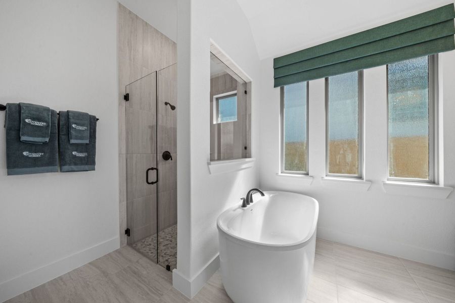 Furnished interior in a model home at Chaparral Park in Oak Point (Image 25).