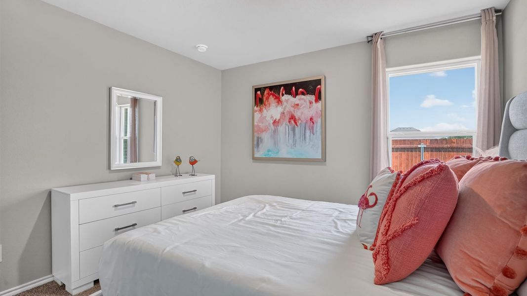 Furnished interior in a model home at Saratoga in Granbury (Image 71).