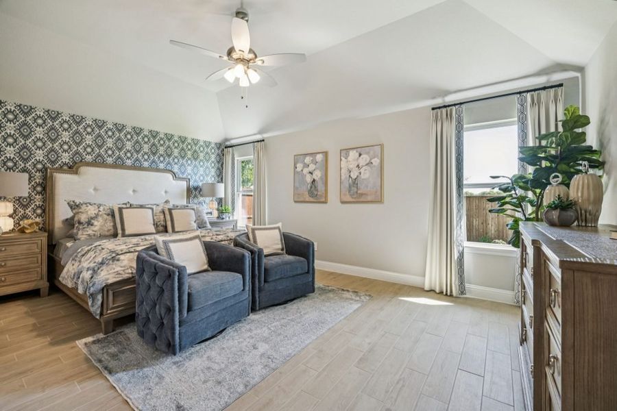 Furnished interior in a model home at Timberbrook in Justin (Image 29).