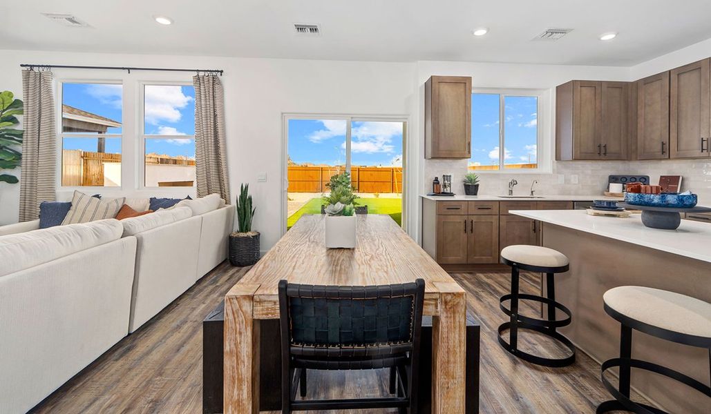 Furnished interior in a model home at Redford Estates in Tucson (Image 13).