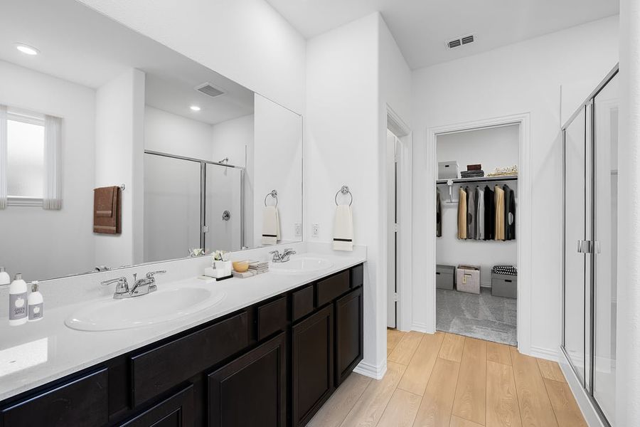 Furnished interior in a model home at River Ridge in Crandall (Image 34).