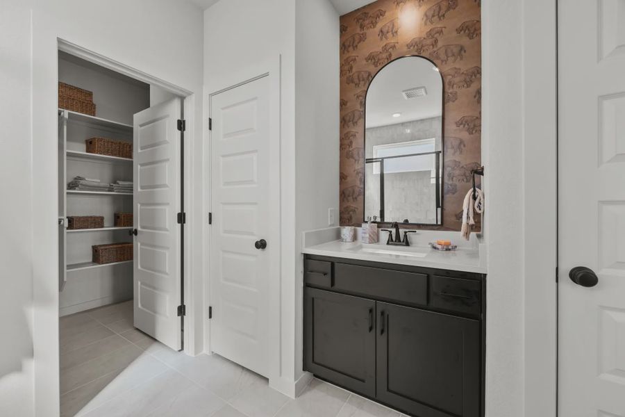 Furnished interior in a model home at Confluence in Marion (Image 21).