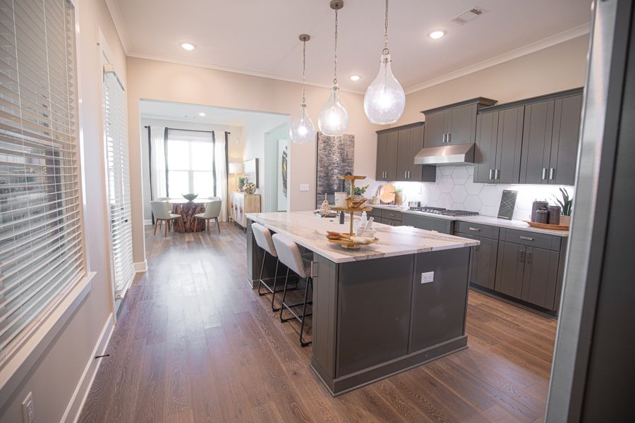 Furnished interior in a model home at Myers Park in Arlington (Image 36).