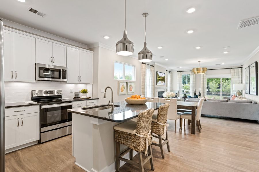 Furnished interior in a model home at Harrington in Greenville (Image 3). Furnished interior in a model home at Harrington in Greenville (Image 3).