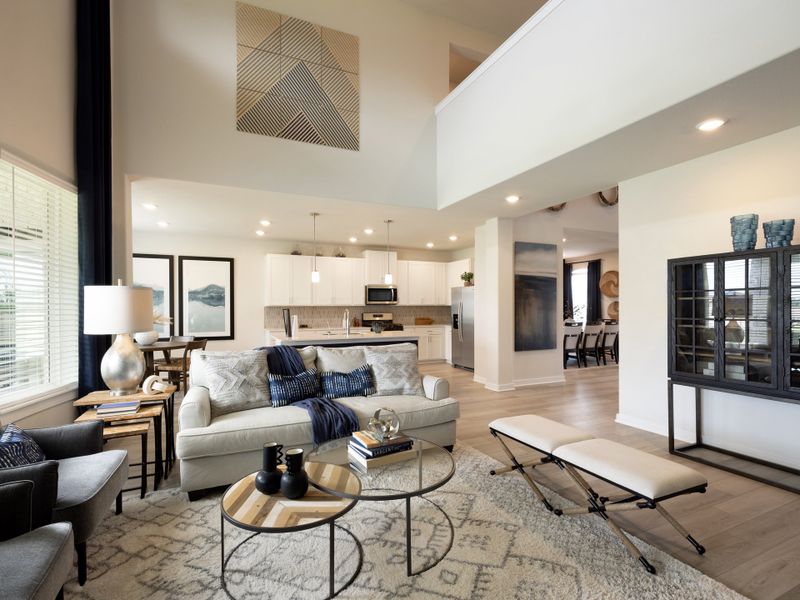 Furnished interior in a model home at Kingdom Heights in Rosenberg (Image 6). Furnished interior in a model home at Kingdom Heights in Rosenberg (Image 6).
