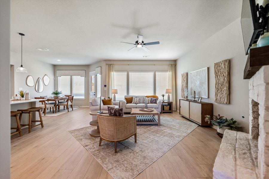 Furnished interior in a model home at Hillview Addition in Decatur (Image 33).