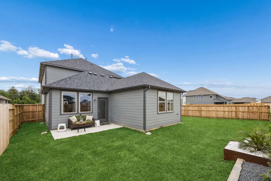 Patio on the Oak Model Home by Trophy Signature Homes
