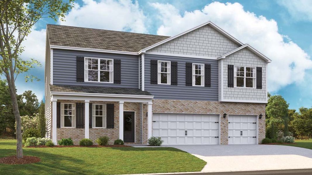 Front exterior of a home in the Hawks Landing community, located in Apison, TN (Image 8).