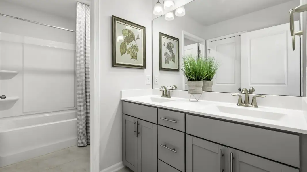 Furnished interior in a model home at Conrad Farm in Pfafftown (Image 19). Furnished interior in a model home at Conrad Farm in Pfafftown (Image 19).
