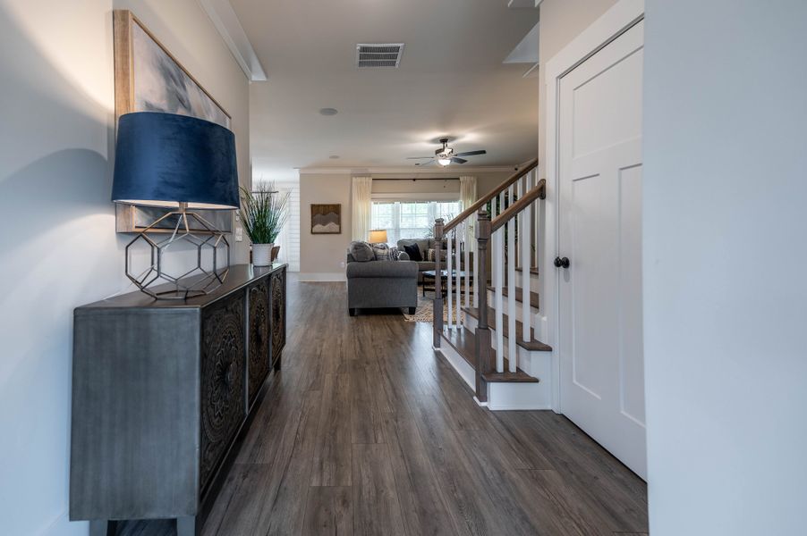 Furnished interior in a model home at Riverwalk in Monroe (Image 2). Furnished interior in a model home at Riverwalk in Monroe (Image 2).