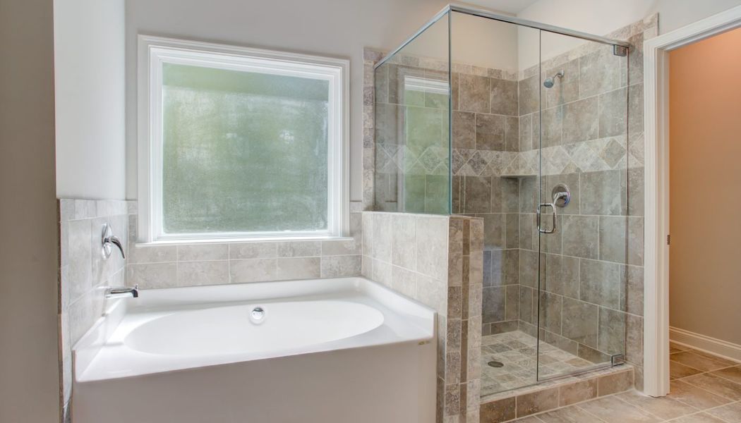 Furnished interior in a model home at Cove Lake Estates in Conley (Image 8).