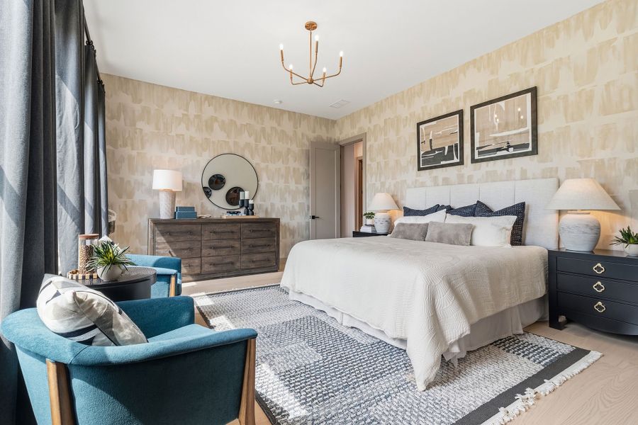 Furnished interior in a model home at Meadow Brook Farms in Cumming (Image 17).