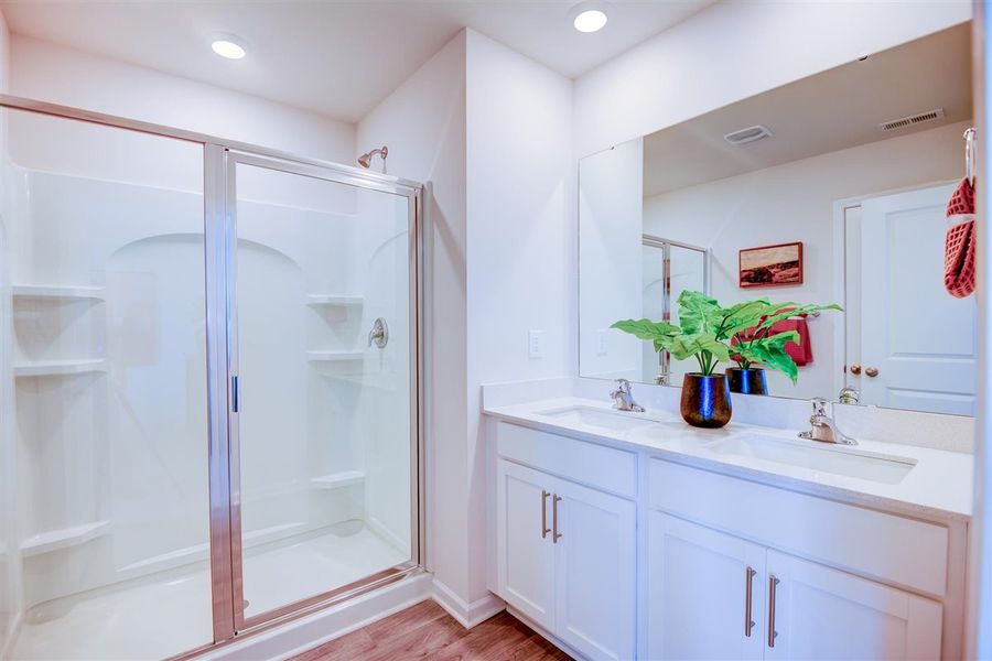 Furnished interior in a model home at Laurel Ridge in Greenville (Image 35).