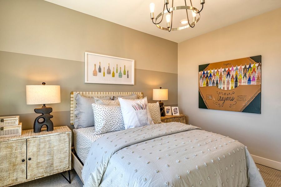 Furnished interior in a model home at Revana at Soleo in Queen Creek (Image 32).