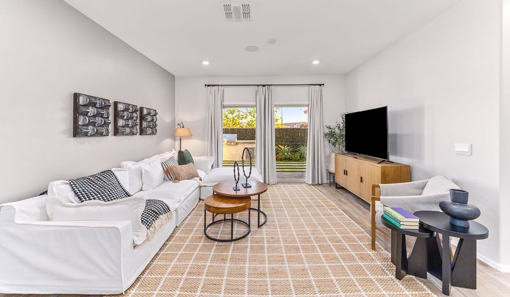 Furnished interior in a model home at Coronet at Gladden Farms in Marana (Image 53).