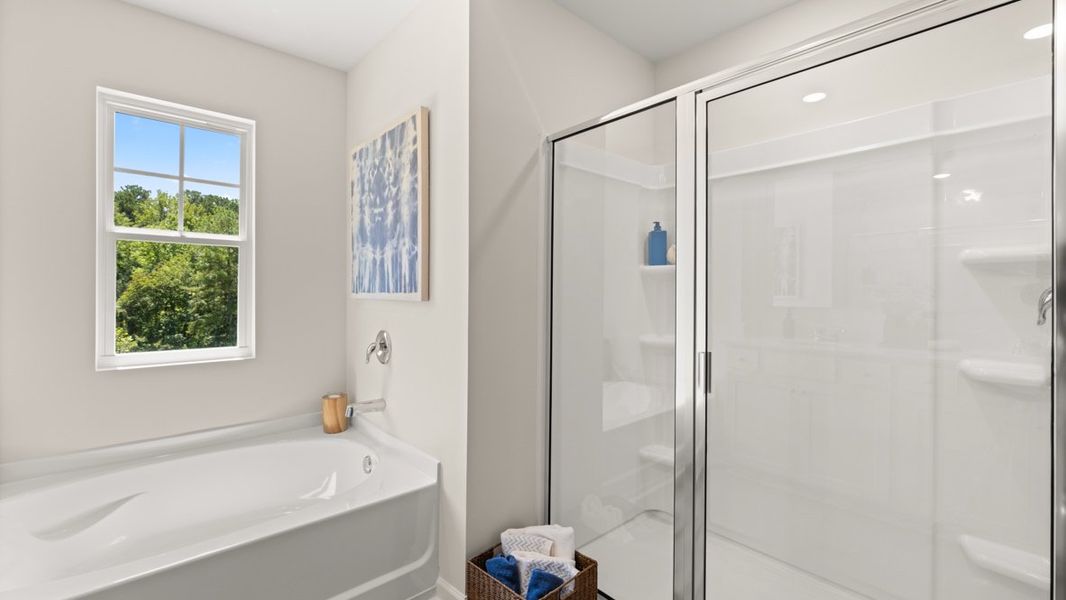 Furnished interior in a model home at Lost Creek in Dallas (Image 38).