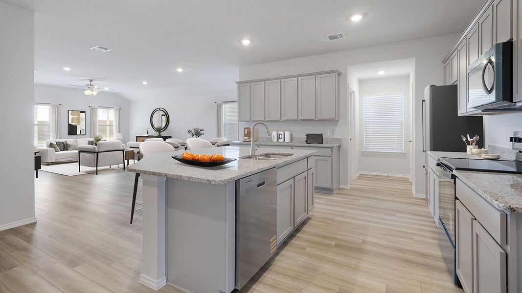 Furnished interior in a model home at Creekside Hills in Copperas Cove (Image 4).