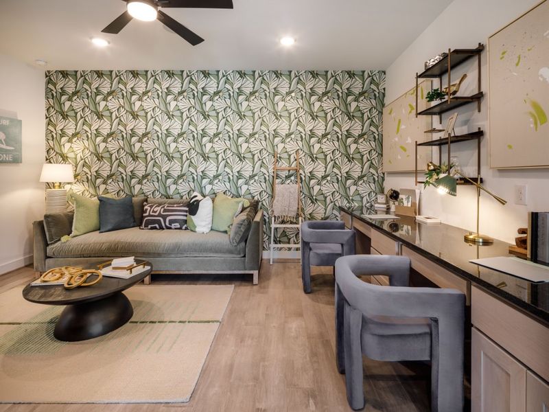 Furnished interior in a model home at Legacy in Friendswood (Image 26).