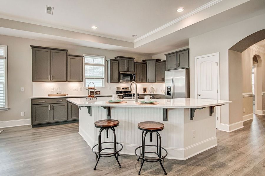 Furnished interior in a model home at The Cottages at 78 North in Sanford (Image 25).