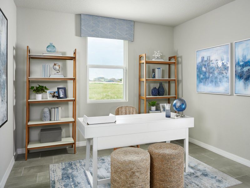 Furnished interior in a model home at Wynnstone - Signature Series in Davenport (Image 20).