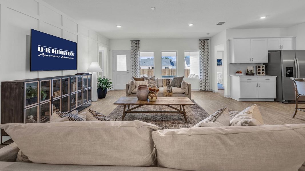 Furnished interior in a model home at Sonoma Oaks in Fredericksburg (Image 16).