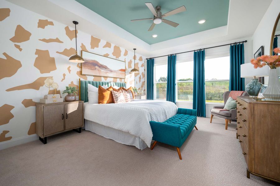 Furnished interior in a model home at Nexus – Village Collection in Gallatin (Image 20).