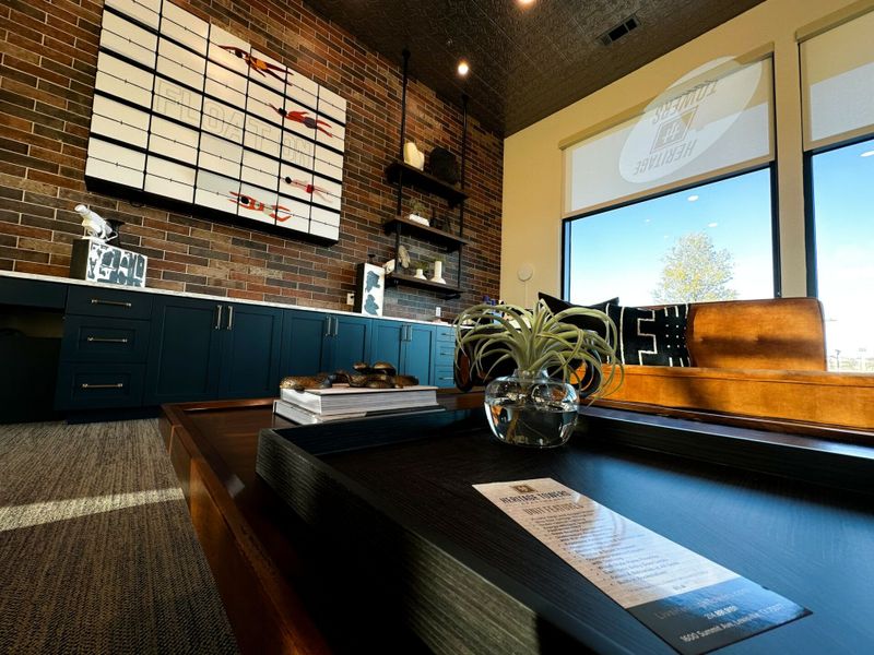 Furnished interior in a model home at Heritage Towers in Lewisville (Image 8).