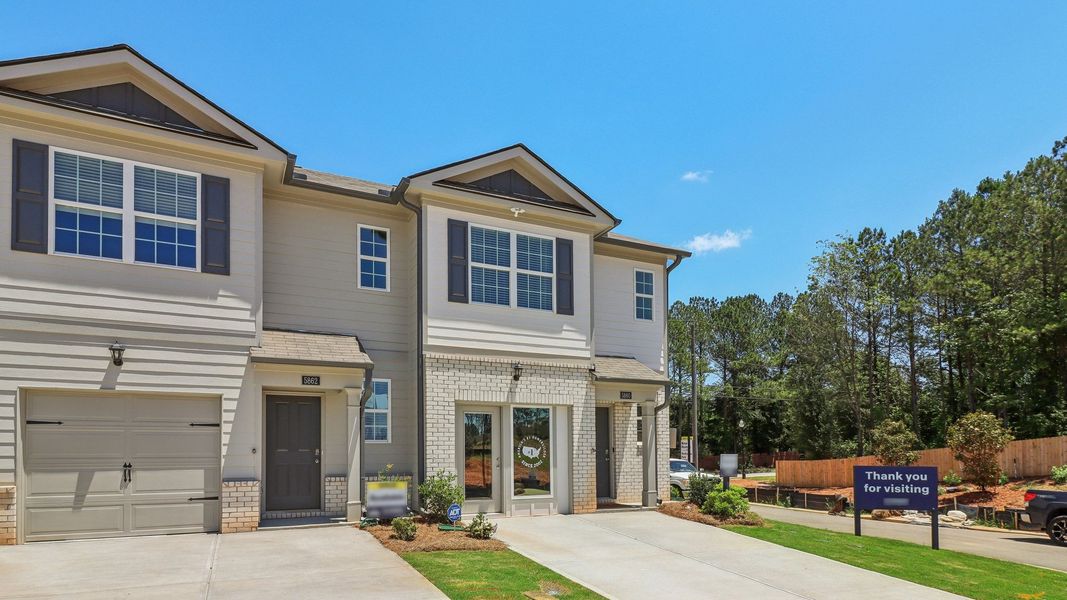 Front exterior of a home in the Wellington Park community, located in Lithonia, GA (Image 2).